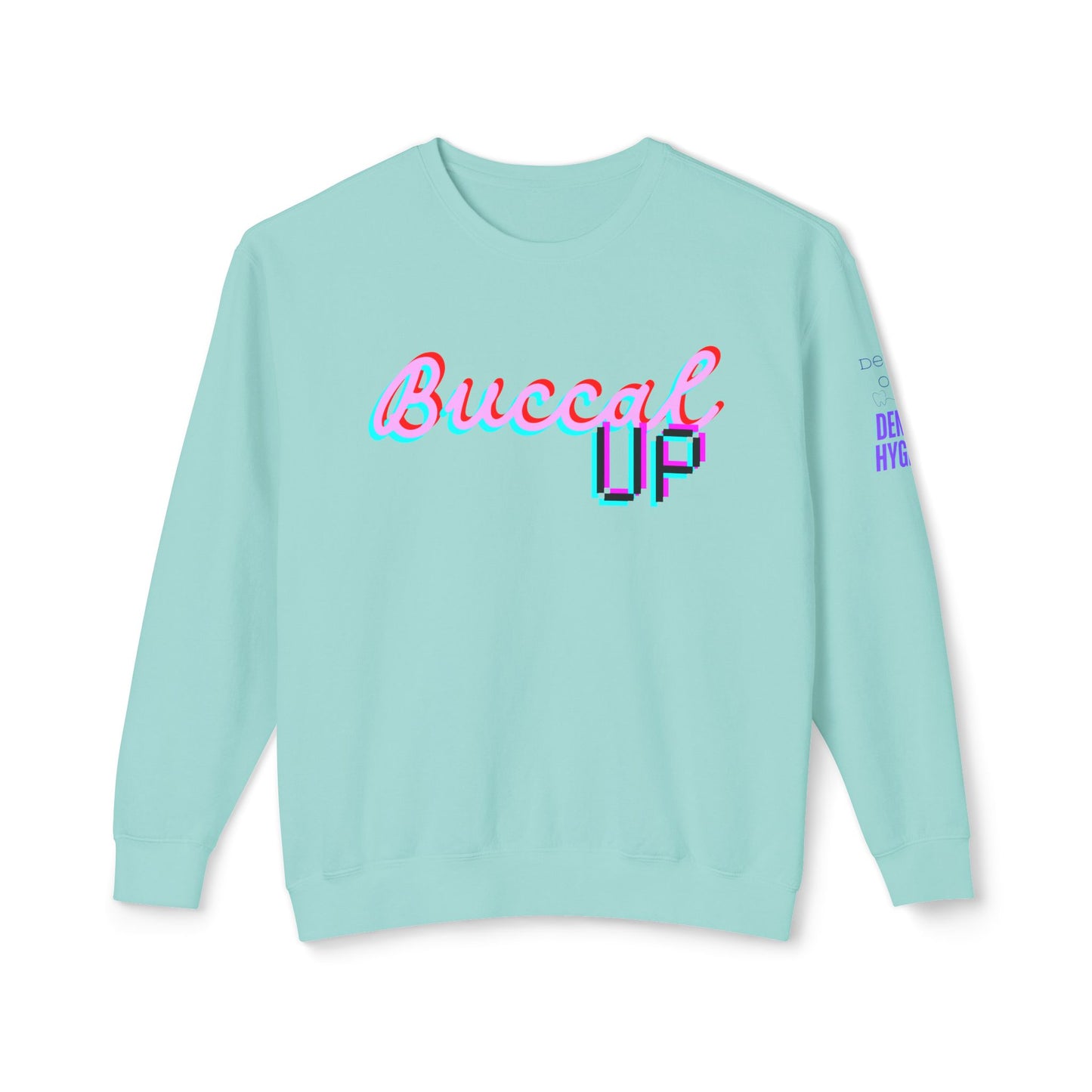 Buccal UP! Unisex Lightweight Crewneck Sweatshirt