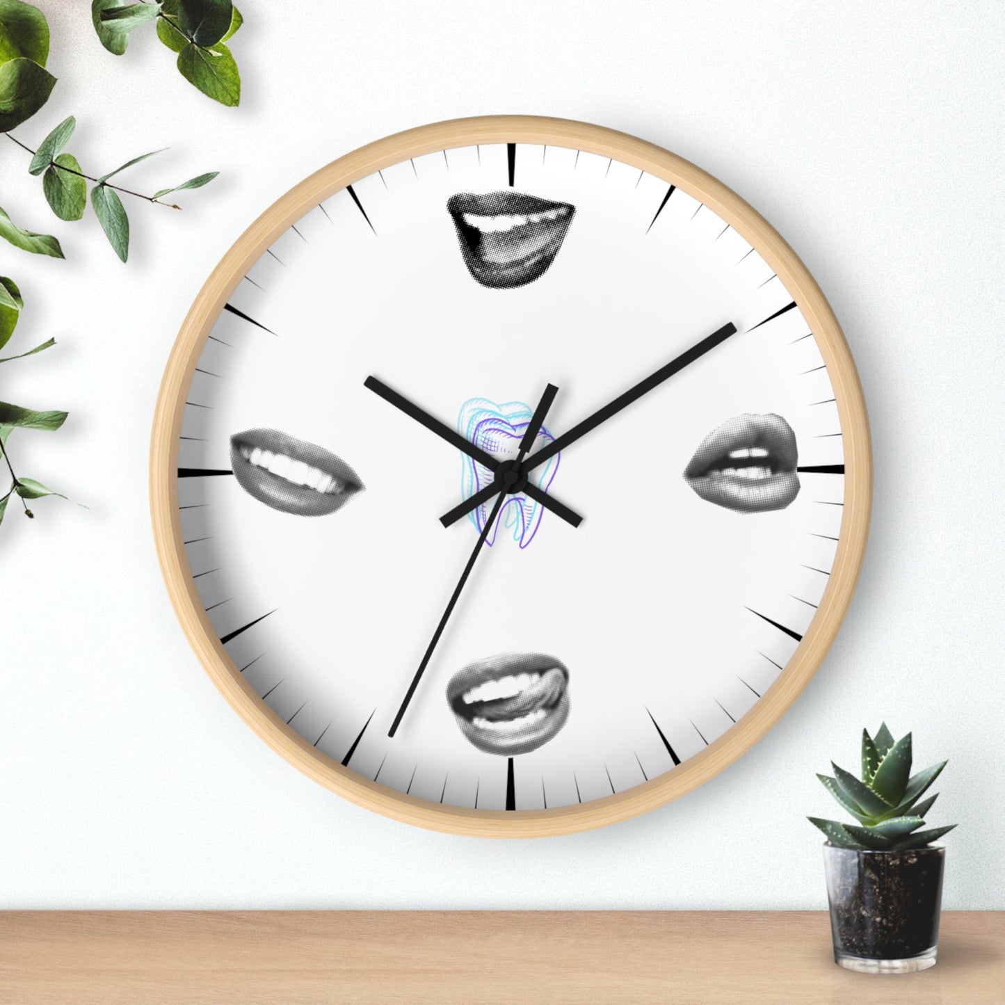 Mouthy Wall Clock