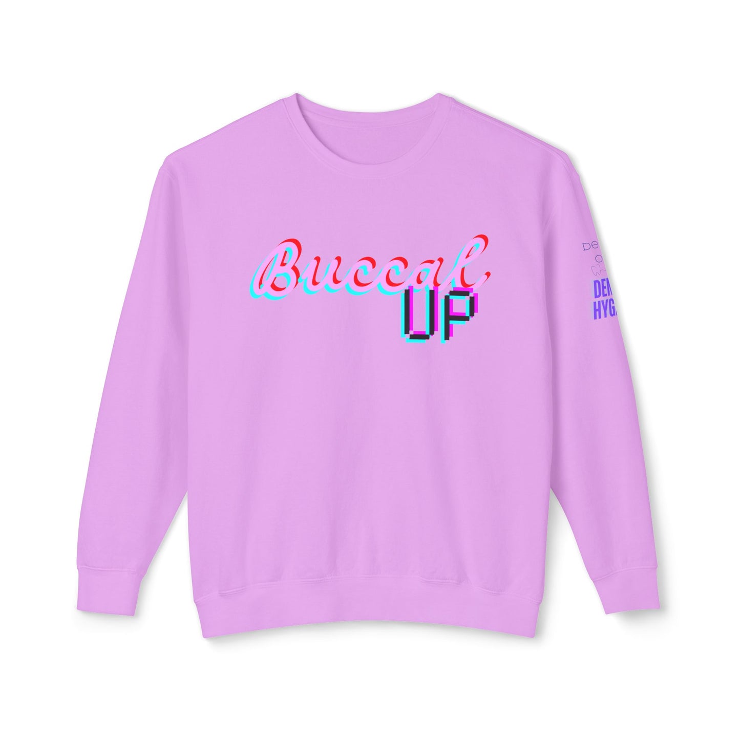 Buccal UP! Unisex Lightweight Crewneck Sweatshirt