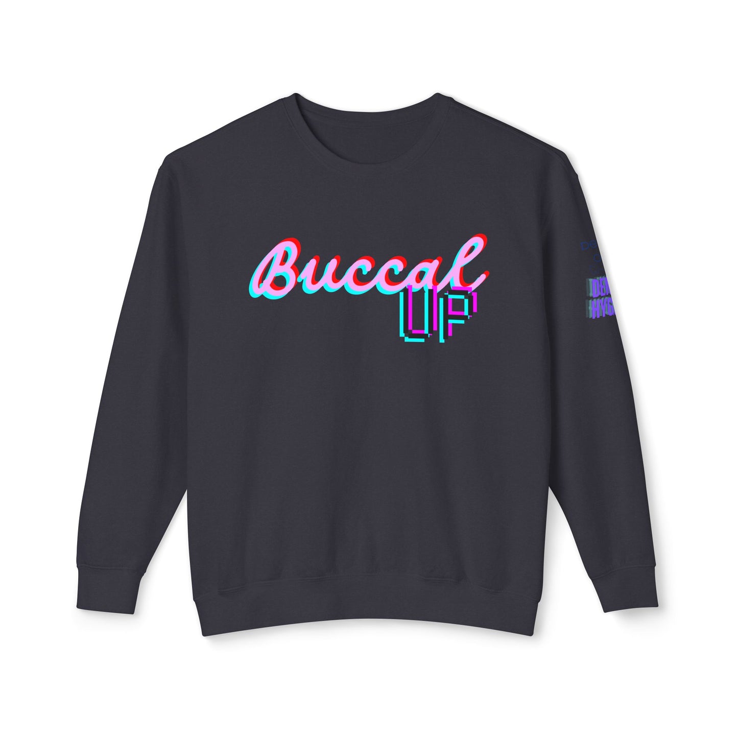 Buccal UP! Unisex Lightweight Crewneck Sweatshirt