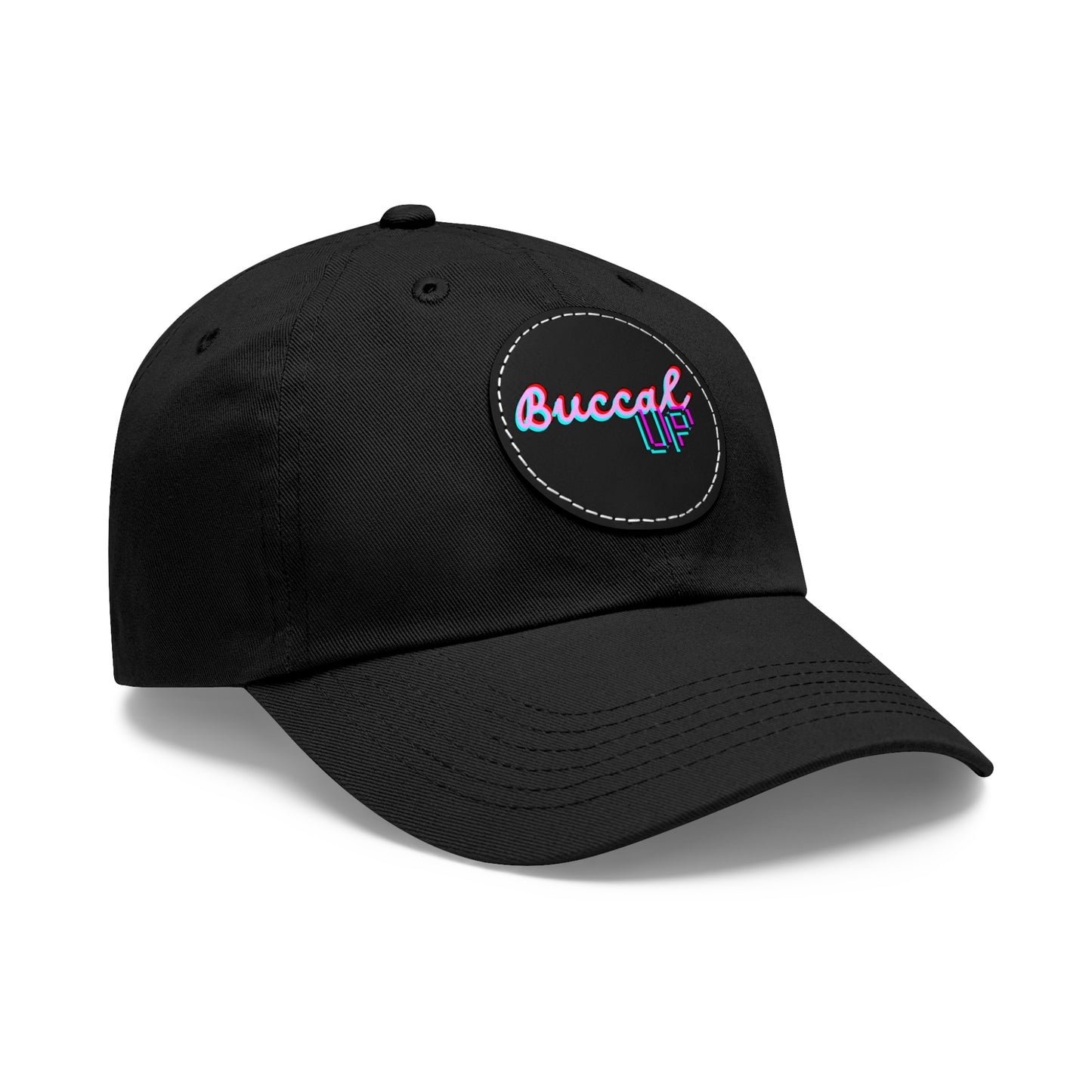 Buccal UP! Dad Hat with Leather Patch