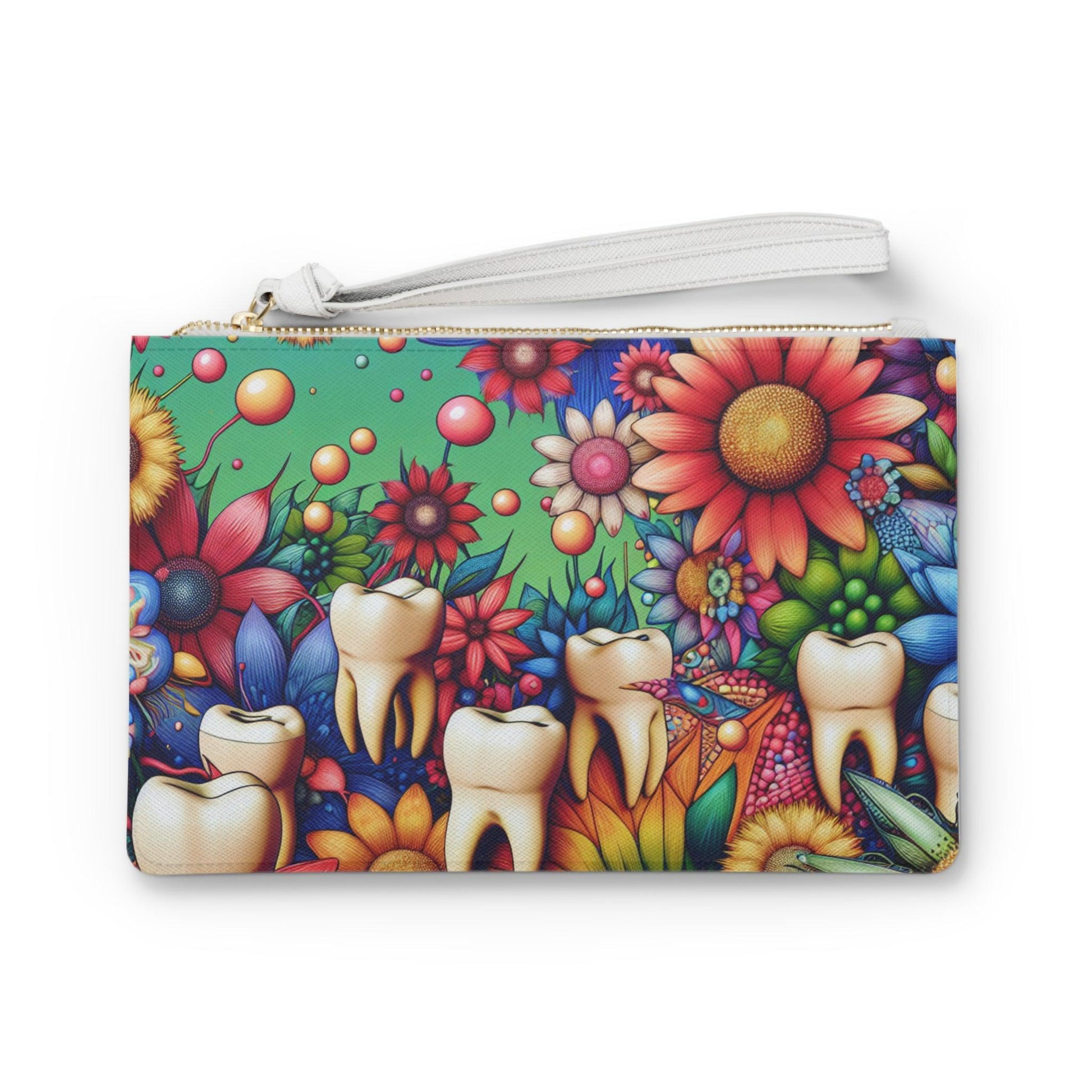 Toothy Garden Clutch Bag